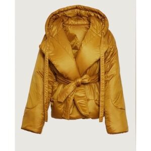 Norma Kamali‎ Hooded Sleeping Bag Coat Short – Mocha – M/L – NWOT